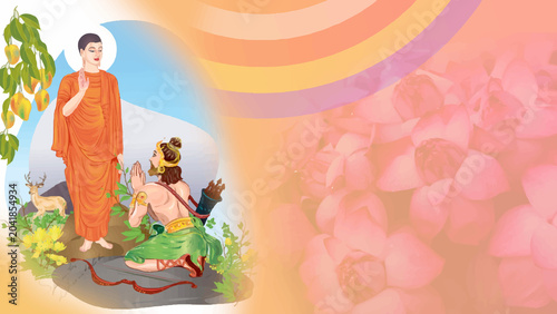 Bilde på lerret Poson Dansal Festival Illustration Background