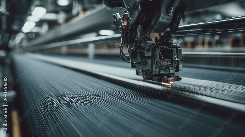 Fototapeta premium Close-Up of Industrial Robotic Arm Performing Precision Work in Modern Manufacturing Environment