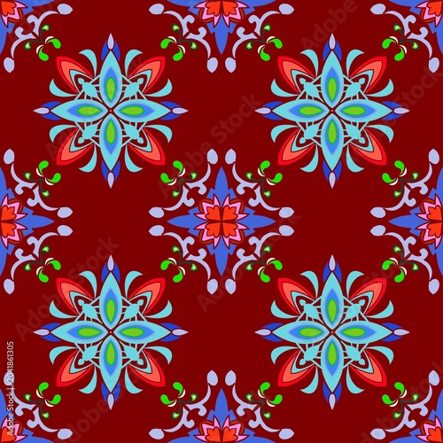 Bild auf Leinwand Seamless pattern and background