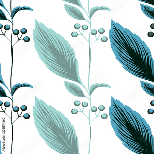 Abstract Elegance Seamless pattern with floral background