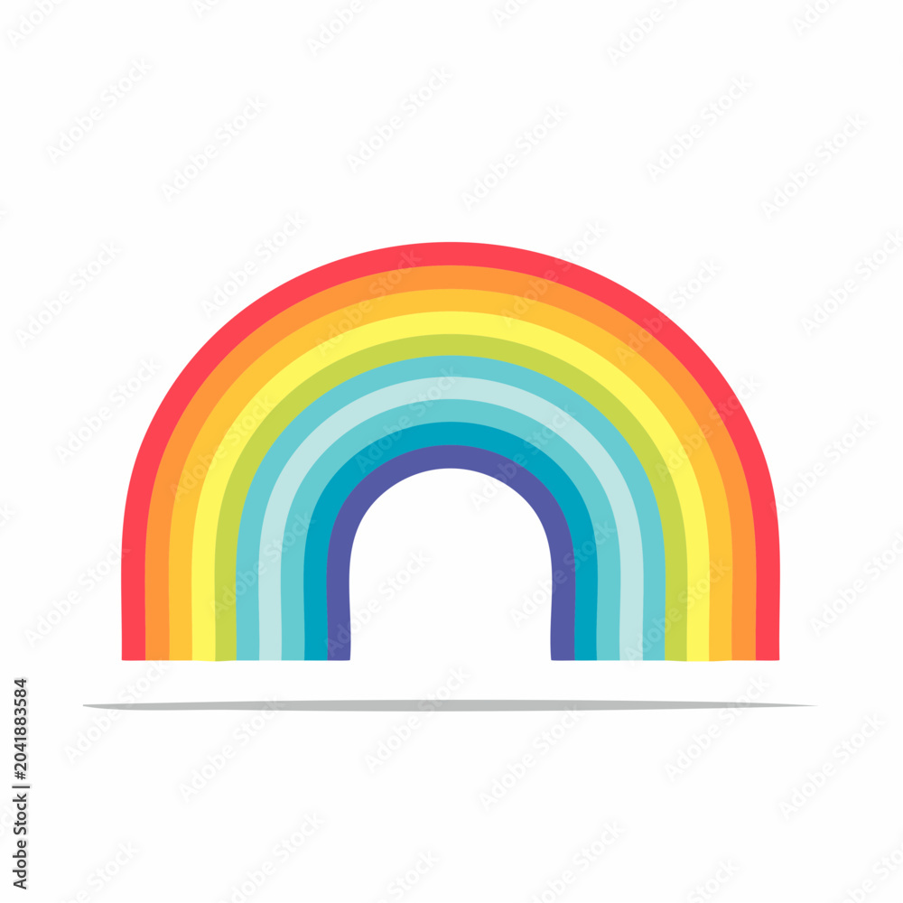 Fototapeta premium Colorful Rainbow Arc Illustration
