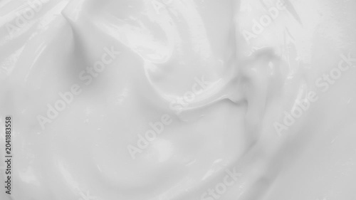 White lotion beauty skincare cream texture cosmetic product background stop motion