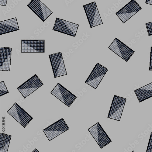 Foto seamless pattern monocrystalline solar panels cartoon