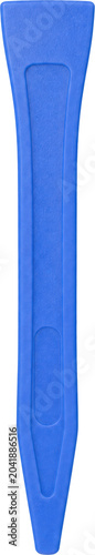 Blue Plastic Pry Tool for Electronics Repair isolated on transparent background