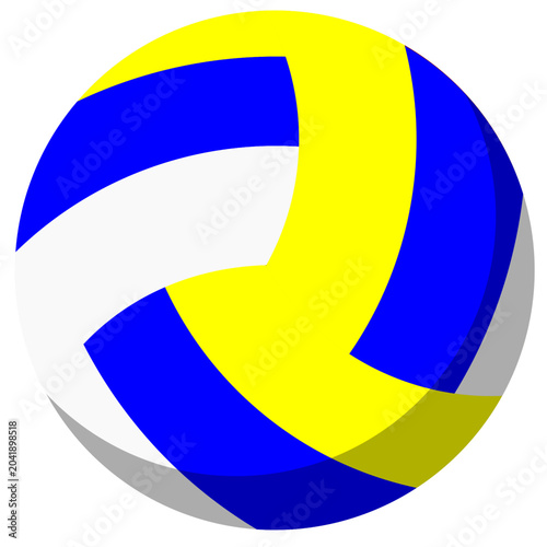 Volleyball illustration. Sports ball used for volleyball matches, training sessions, tournaments, and recreational activities.