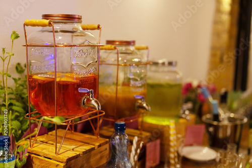 Wedding Lemonade Bar at Reception