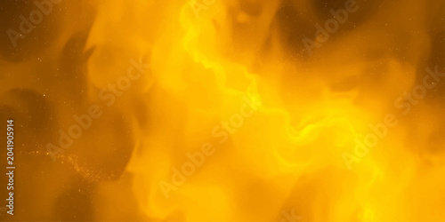 Foto Abstract depiction of swirling golden nebula in deep space, resembling a cosmic dance of light and energy, creating a mesmerizing and ethereal visual