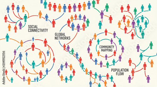 Social Connectivity Network Diagram