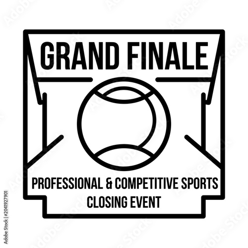 Grand Finale of Professional Tennis Tournament: Logo Design for Sports Closing Event