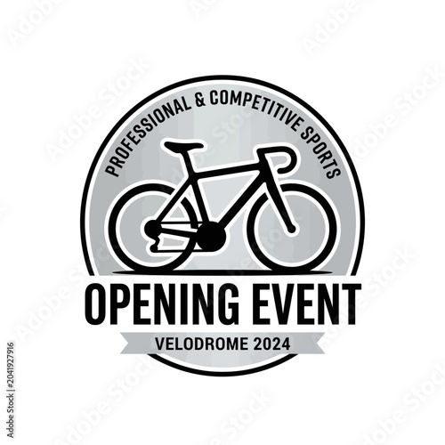 Grand Cycling Event Logo for Professional and Competitive Sports, Velodrome Opening 2024