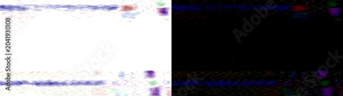 Bild auf Leinwand Digital signal noise and color aberration glitch isolated on transparent backgro