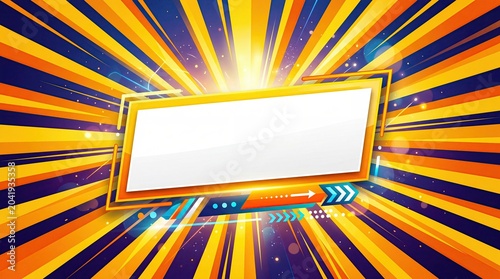 Enter to win promotion banner with yellow sunburst background
