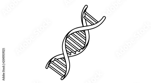 Dna double helix structure illustration genetic code symbol
