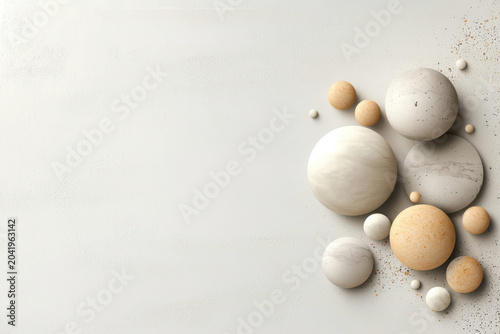 Abstract circle composition
