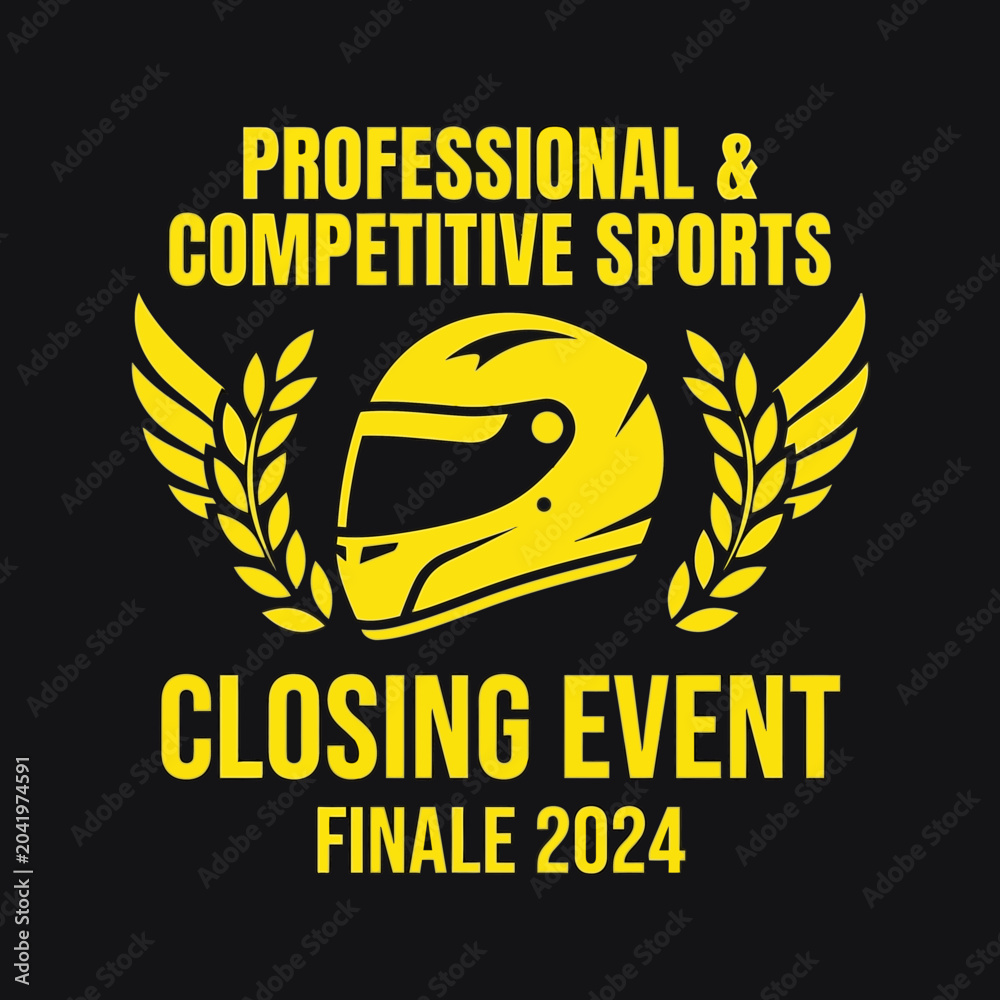Fototapeta premium Racing Event Announcement: Professional Sports Finale Celebrating Competition, Motorcar Excitement