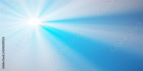 Photos Bright Blue Sky Background with Sunlight Rays and Sunny Nature Illustration