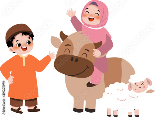 Kid with frm Animals