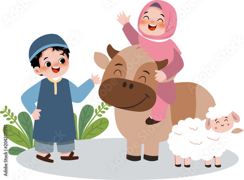 Kid with frm Animals