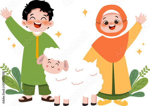 Kid with frm Animals