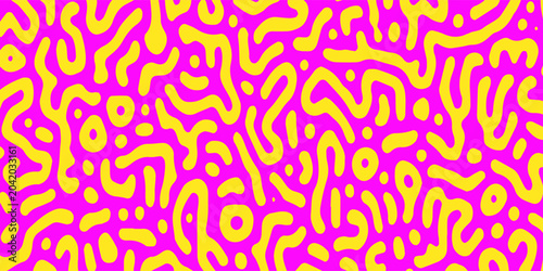 Bilde på lerret Psychedelic abstract background made by generative algorithm: Reaction-diffusion or Turing pattern formation