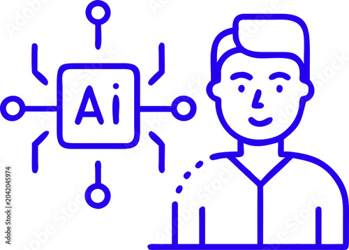 physical ai svg icon
