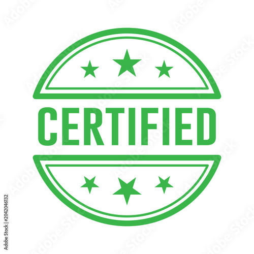 Certified Stamp Illustration design vector templates simple and modern