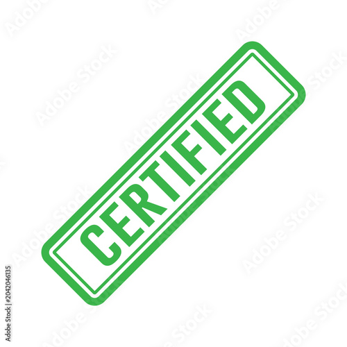 Certified Stamp Illustration design vector templates simple and modern