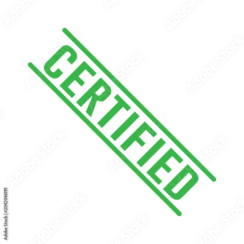 Certified Stamp Illustration design vector templates simple and modern