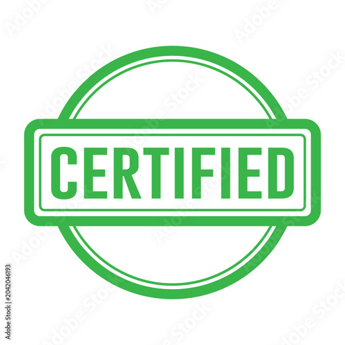 Certified Stamp Illustration design vector templates simple and modern
