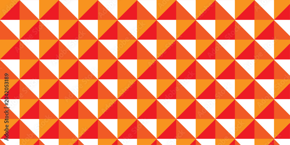 Fototapeta premium Illustration squares seamless geometric pattern with shapes. Abstract geometric triangle background wallpaper.