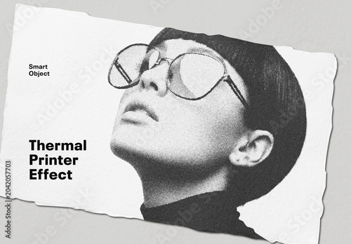 Thermal Printer Photo Effect