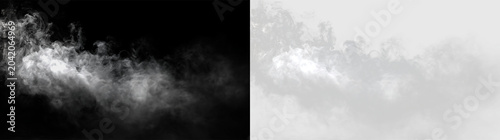 Foto Clouds floating in the sky with a light appearance on a transparent background,