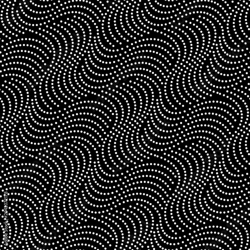 Vector seamless texture. Modern geometric background. Dot grid. 