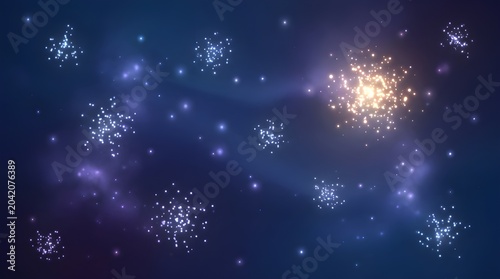 Localized Signal Concentration Pattern Within Digital Field
