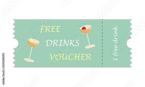 Free drink voucher.