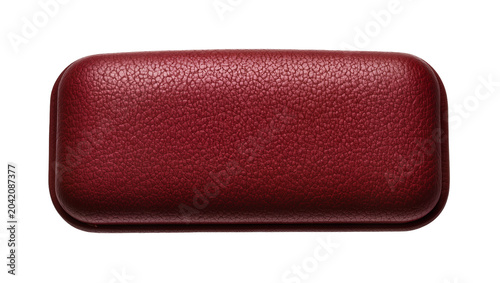 Quadro su tela Rectangular dark red leather glasses case