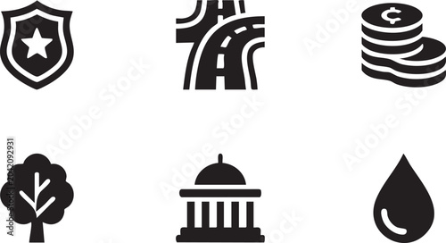 Canvastavla Civic Management Filled Icons For Government Operations And Public Development