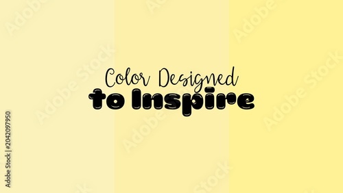 Foto Dynamic graphic art piece showcasing the compelling phrase 'Color Designed to In