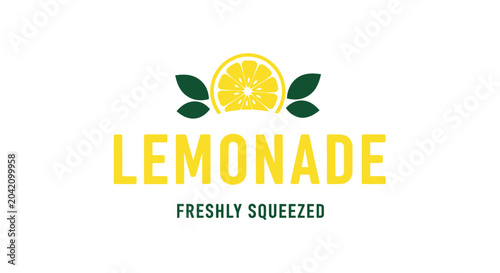 Foto Freshly Squeezed Lemonade Drink Logo.