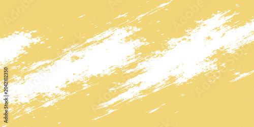 Bilde på lerret Abstract grunge background vector illustration with yellow gold textured paint l