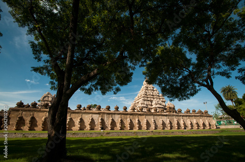 Konstfotografi Kailash Nath Shiva Temple, Kanchipuram, Tamil Nadu