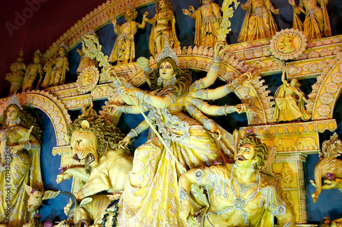 Tableau sur toile Goddess Durga idol in India.
