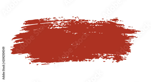 Cuadro en lienzo Brick red stroke with coarse rough texture