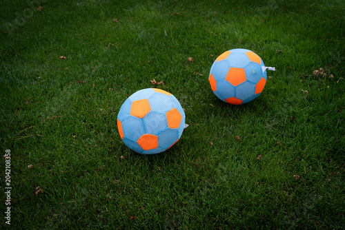 soccer ball on green grass