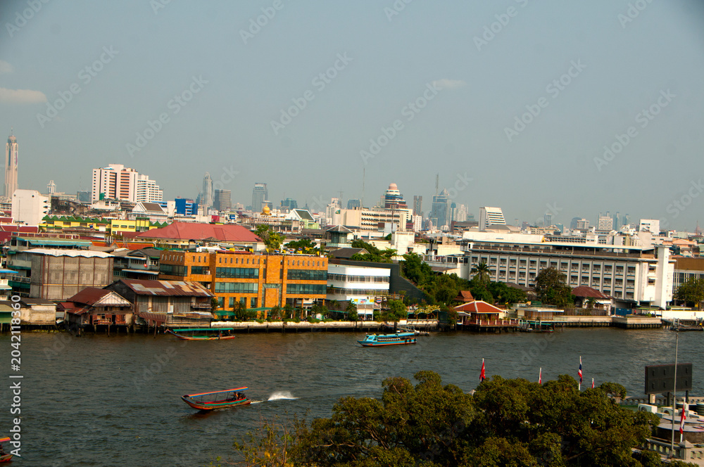 Naklejka premium Chao Phraya river ,Bangkok,Thailand