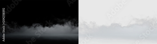Bild auf Leinwand Clouds drifting in the sky during daytime over a clear backdrop with soft textur