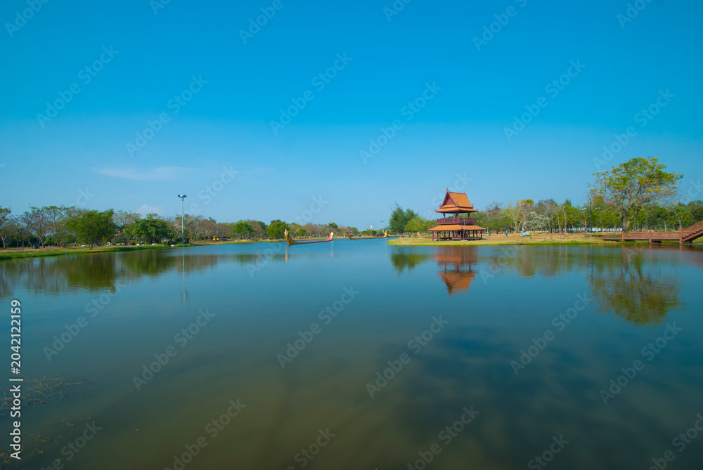 Fototapeta premium Ancient Siam the architectural attractions, Bangkok, Thailand.