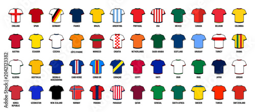 Fotografía International Soccer Jersey Icons