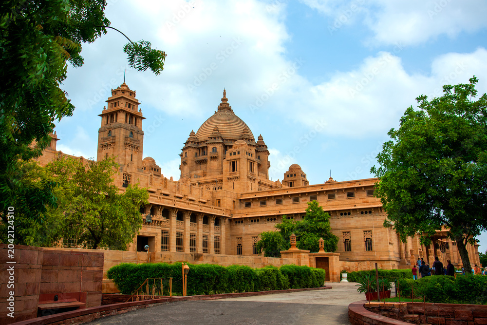 Fototapeta premium Umaid Bhawan palace, Jodhpur, Rajasthan, India
