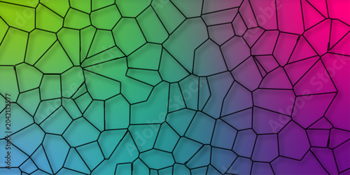 Schilderij op canvas Multicolor Broken Stained Glass Background